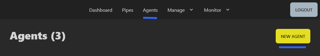 Screenshot - create agent